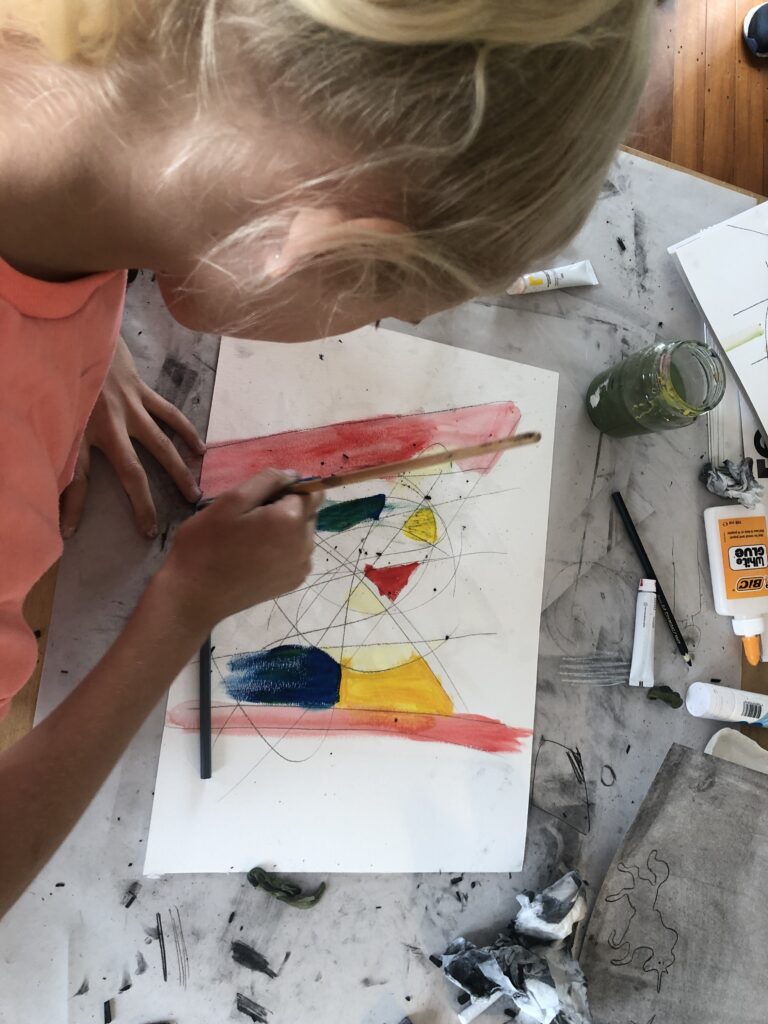 Image showing a watercolour drawing from one of Art Spark's children's art classes